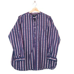 J. Crew Collarless Popover Shirt